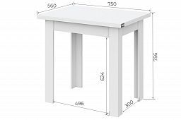 Стол обеденный раскладной "СО" модуль 3 (NN-Мебель)