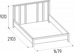 Кровать 308 "Scandica Oslo" (1400) + основание