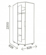Шкаф угловой "Доминик" М4
