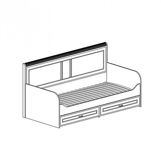 Кровать 900 мм с ящиками "Белла" №250 - Кровать 900 мм с ящиками "Белла" №250, схема