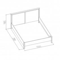 Кровать 42 (1600 мм) "Sherlock" (Шерлок)