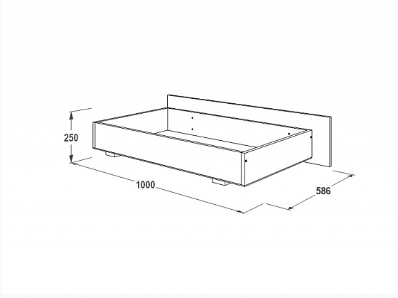 Ящик выкатной для кровати "Ольга-13" -