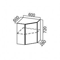 Шкаф навесной 600/720 угловой "Модерн" Ш600у/720