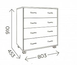 Комод "Доминик" М11