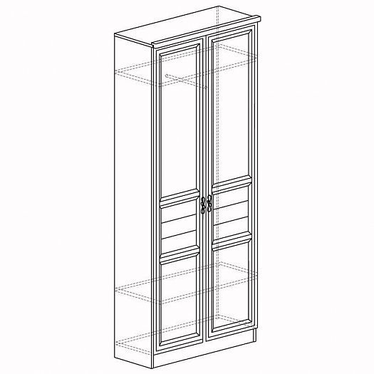 Шкаф 2-х дверный "Лира" №56 - Шкаф 2-х дверный "Лира" №56, внутреннее наполнение