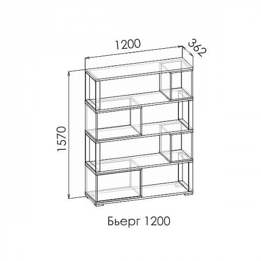Стеллаж "Бьерг" 1200 - Схема