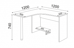 Стол угловой "OSTIN" №12