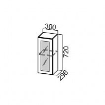 Шкаф навесной 300/720 со стеклом "Модерн" Ш300с/720