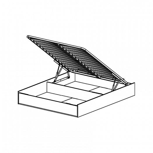 Кровать 1400 "Даллас" Схема ортопедического основания с ПМ и ящиком