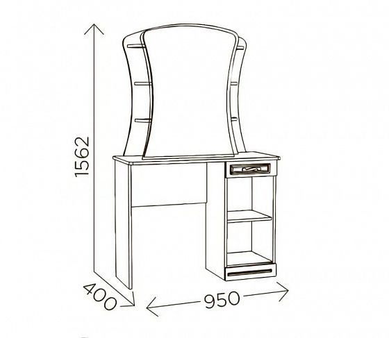 Стол туалетный "Гертруда" М6 - Размеры