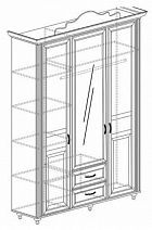 Шкаф 3-хдверный "Алиса" №563