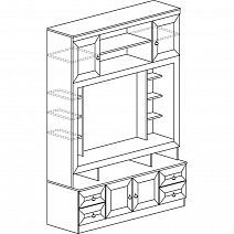 Шкаф многоцелевой "Инна" №603