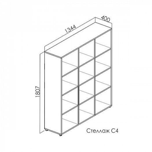 Стеллаж С4 "Квадро" - Схема