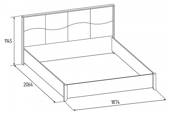 Кровать Люкс 306 "Brownie" 1800 - Схема