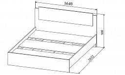 Кровать "Софи" СКР 1600.1 (1600 мм)
