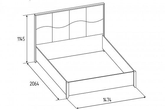 Кровать Люкс 308 "Brownie" 1400 - Схема