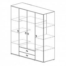 Шкаф для одежды и белья "Бэлла"