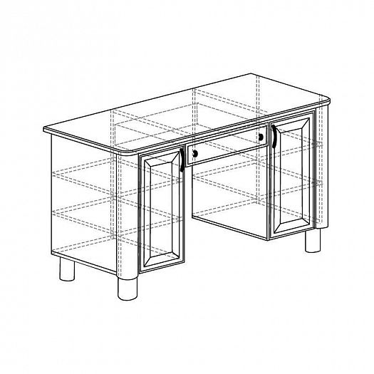 Стол письменный "Элли" №577 - Стол письменный "Элли" №577, внутреннее наполнение