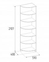Полка угловая 14 "Paola" (Паола)