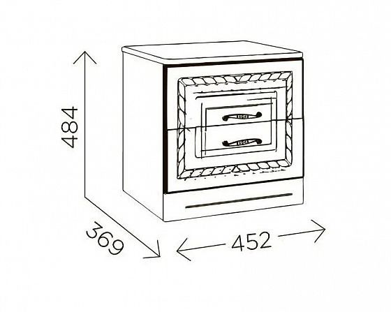 Тумба прикроватная "Гертруда" М5 - Размеры